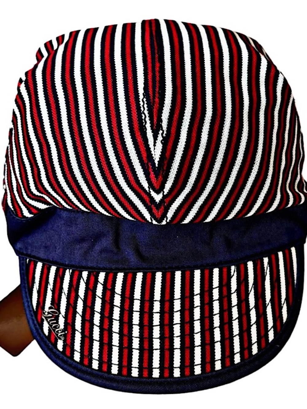 Authentic Gucci Frida Giannini Web Striped Cap - Picture 2 of 7